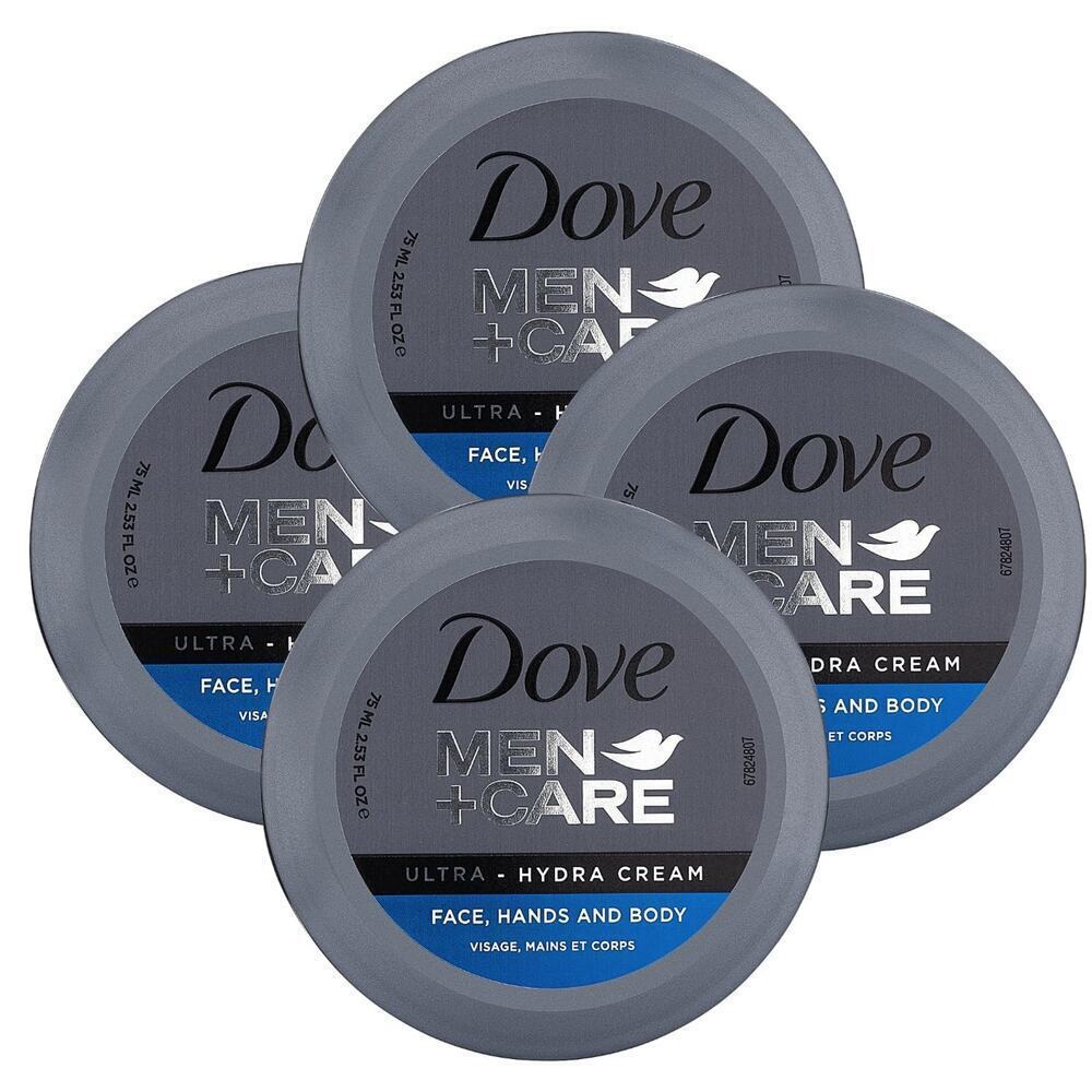 Dove 4-Packs Men+Care Ultra-Hydra Cream with 24 Hour Moisturization 2.53 Fl oz.